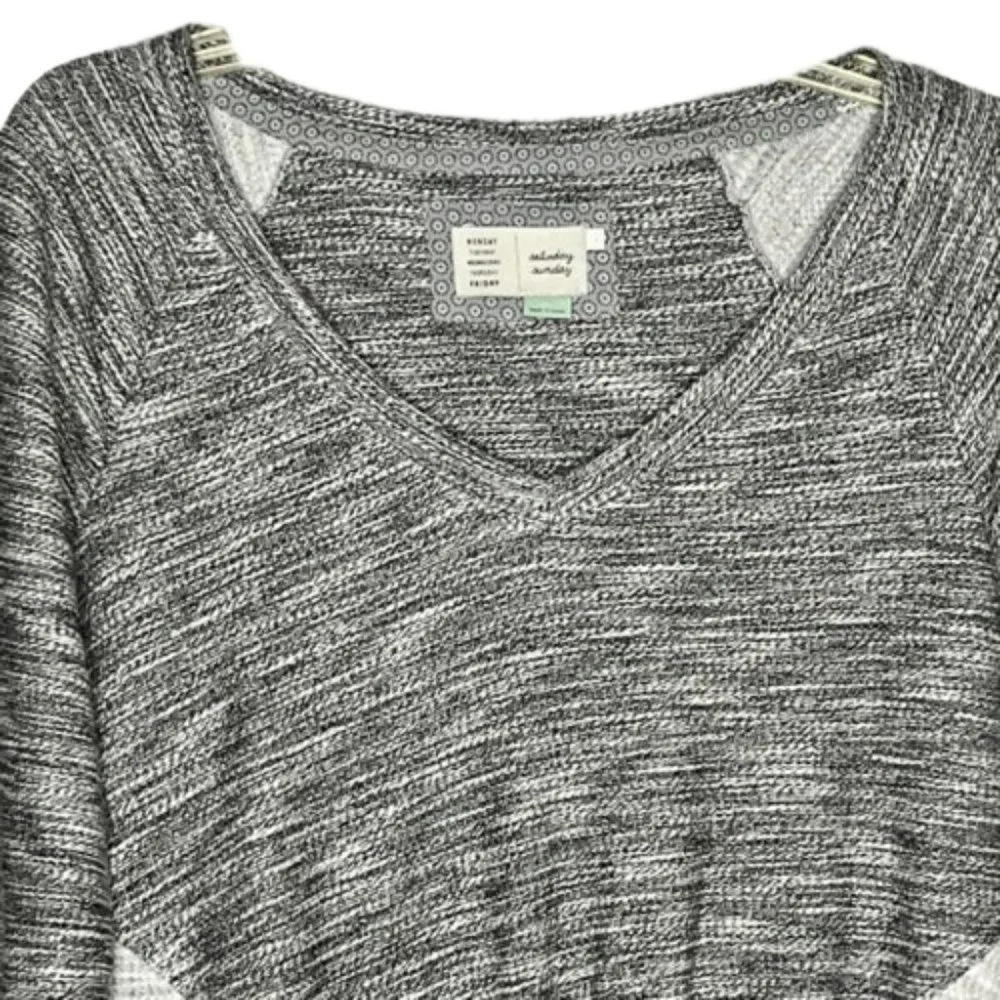 Anthropologie Saturday Sunday Gael Marled Cotton Knit Dress - L